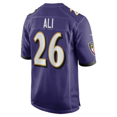 NFL Rasheen Ali Baltimore Ravens Team Game Jersey - Purple