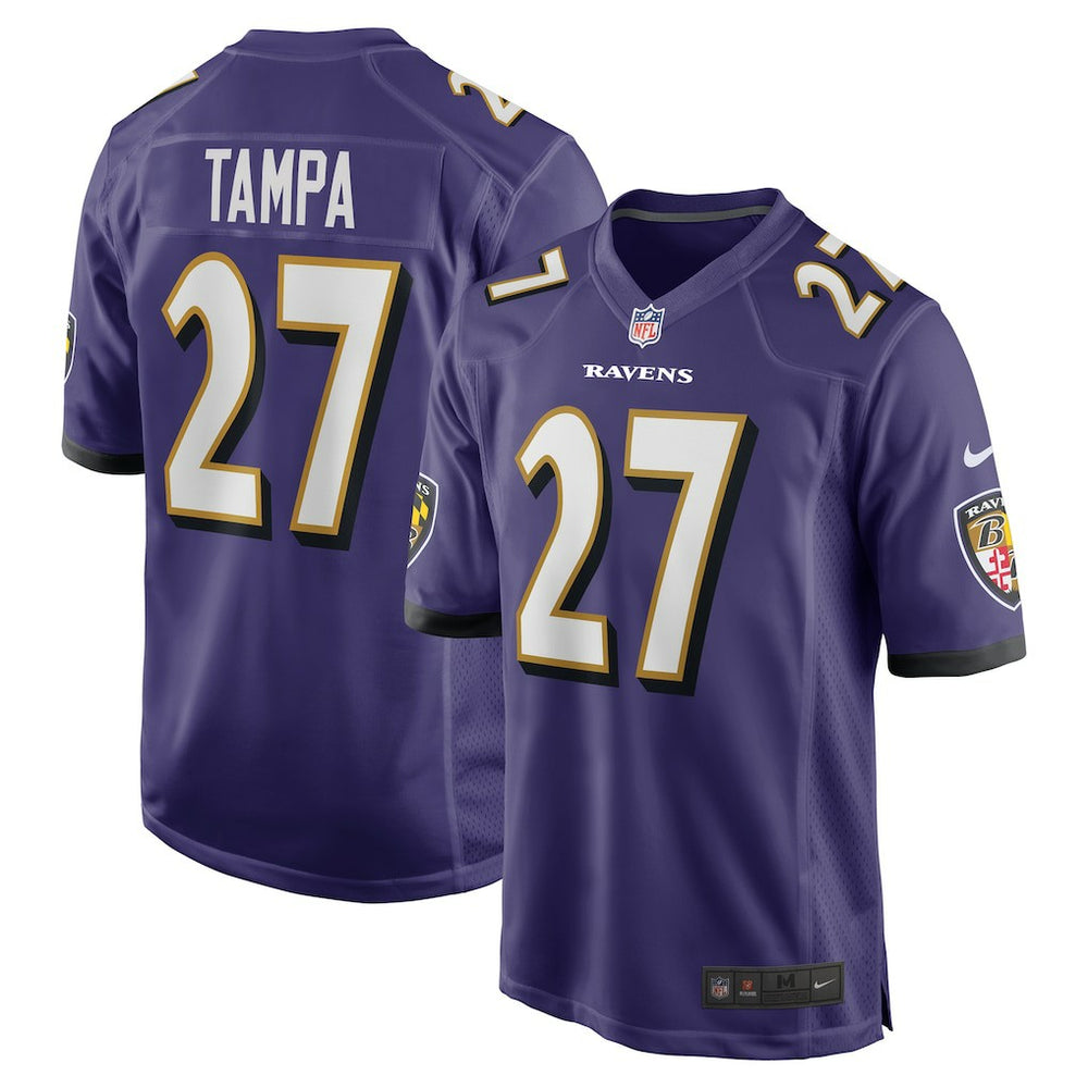 NFL T.J. Tampa Baltimore Ravens Team Game Jersey - Purple