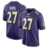 T.J. Tampa Baltimore Ravens Team Game Jersey Purple