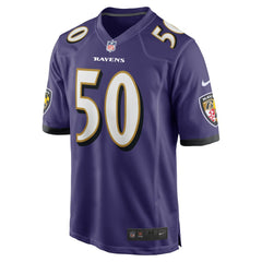 NFL Adisa Isaac Baltimore Ravens Team Game Jersey - Purple