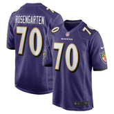 NFL Roger Rosengarten Baltimore Ravens Team Game Jersey - Purple