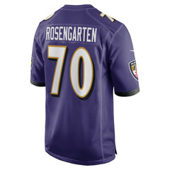 NFL Roger Rosengarten Baltimore Ravens Team Game Jersey - Purple