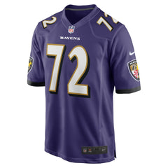 NFL Andrew Vorhees Baltimore Ravens Team Game Jersey - Purple