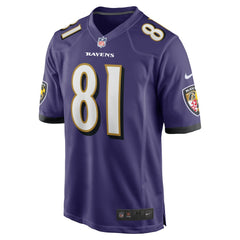NFL Devontez Walker Baltimore Ravens Team Game Jersey - Purple