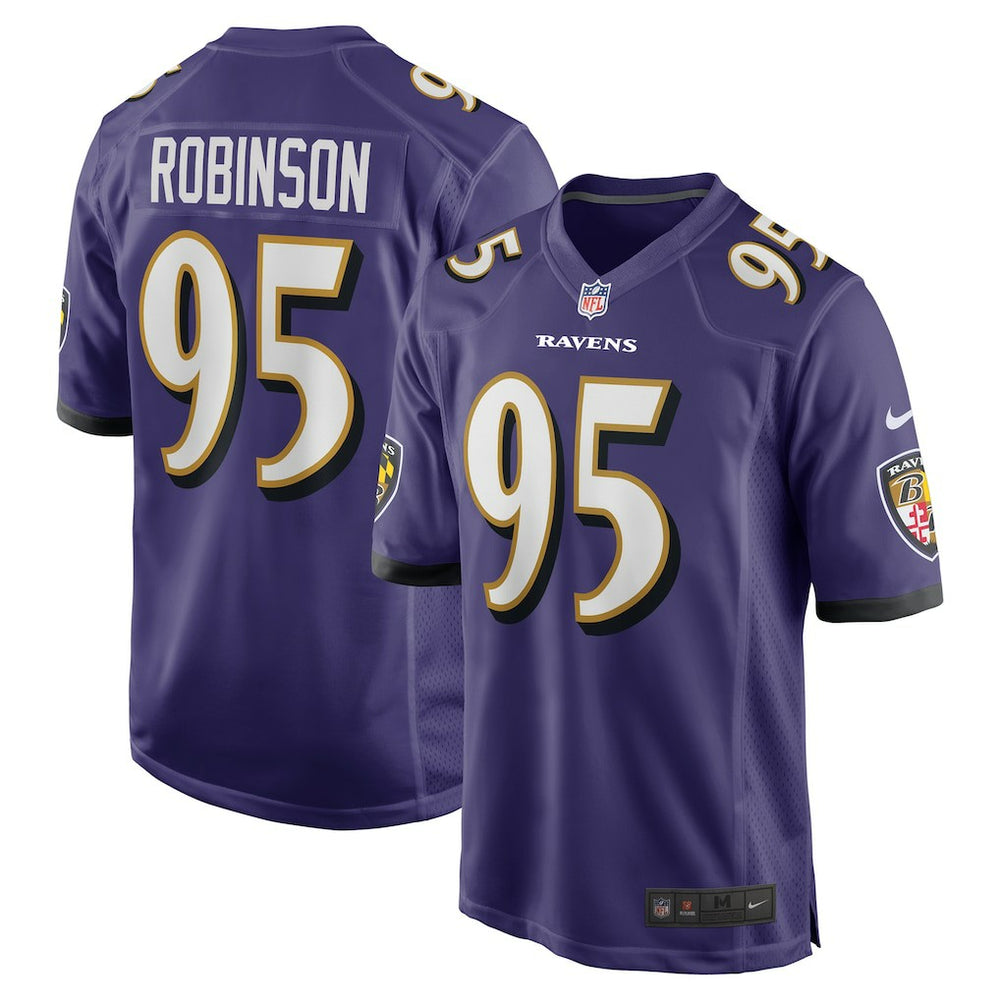 NFL Tavius Robinson Baltimore Ravens Team Game Jersey - Purple