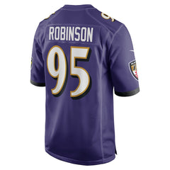 NFL Tavius Robinson Baltimore Ravens Team Game Jersey - Purple