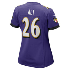 NFL Rasheen Ali Baltimore Ravens Women's Game Jersey - Purple