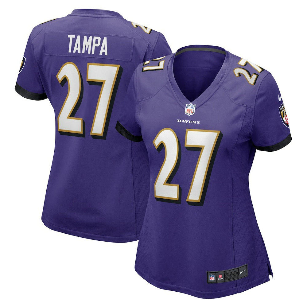 NFL T.J. Tampa Baltimore Ravens Women's Game Jersey - Purple