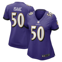 NFL Adisa Isaac Baltimore Ravens Women's Game Jersey - Purple