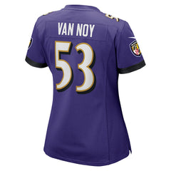 NFL Kyle Van Noy Baltimore Ravens Women's Game Jersey - Purple