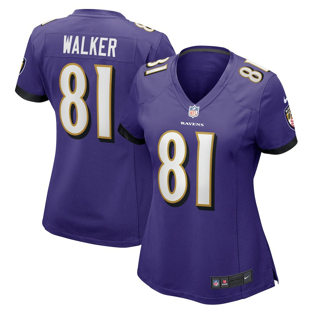 NFL Devontez Walker Baltimore Ravens Women's Game Jersey - Purple