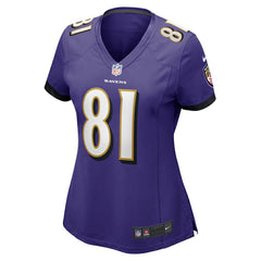 NFL Devontez Walker Baltimore Ravens Women's Game Jersey - Purple