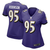 NFL Tavius Robinson Baltimore Ravens Women's Game Jersey - Purple