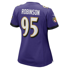 NFL Tavius Robinson Baltimore Ravens Women's Game Jersey - Purple