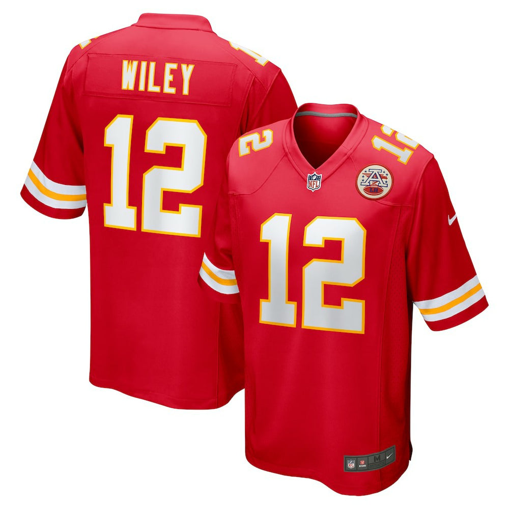 NFL Jared Wiley Kansas City Chiefs Game Jersey - Red