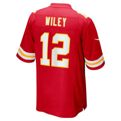 NFL Jared Wiley Kansas City Chiefs Game Jersey - Red