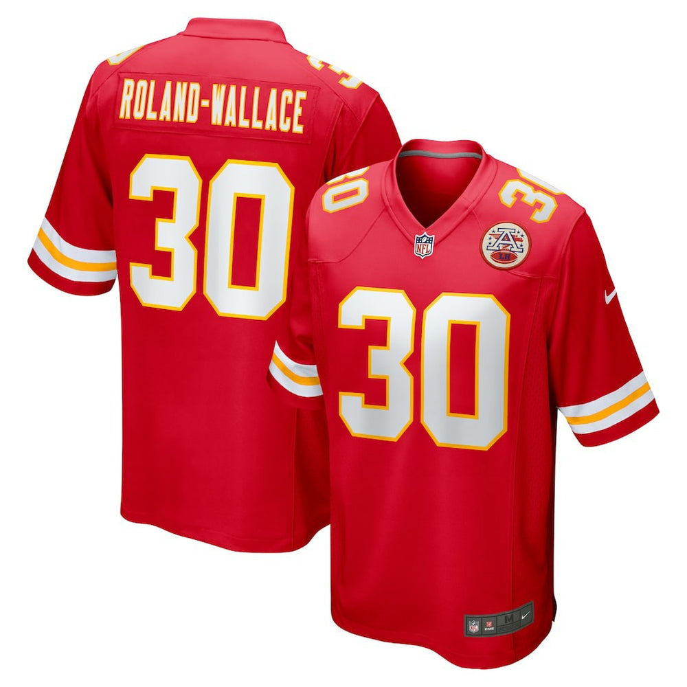 NFL Chris Roland-Wallace Kansas City Chiefs Game Jersey - Red