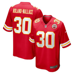 NFL Chris Roland-Wallace Kansas City Chiefs Game Jersey - Red