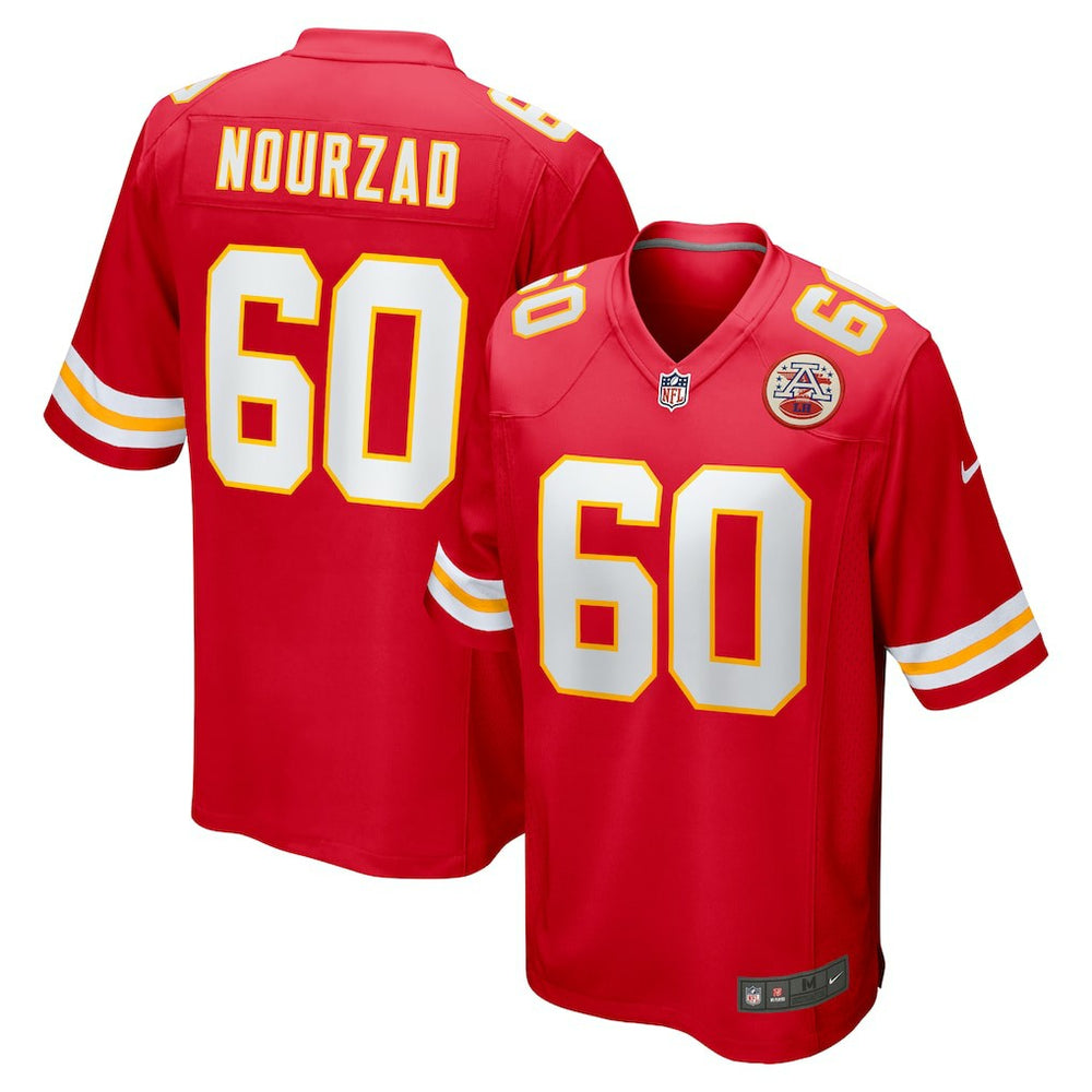 NFL Hunter Nourzad Kansas City Chiefs Game Jersey - Red