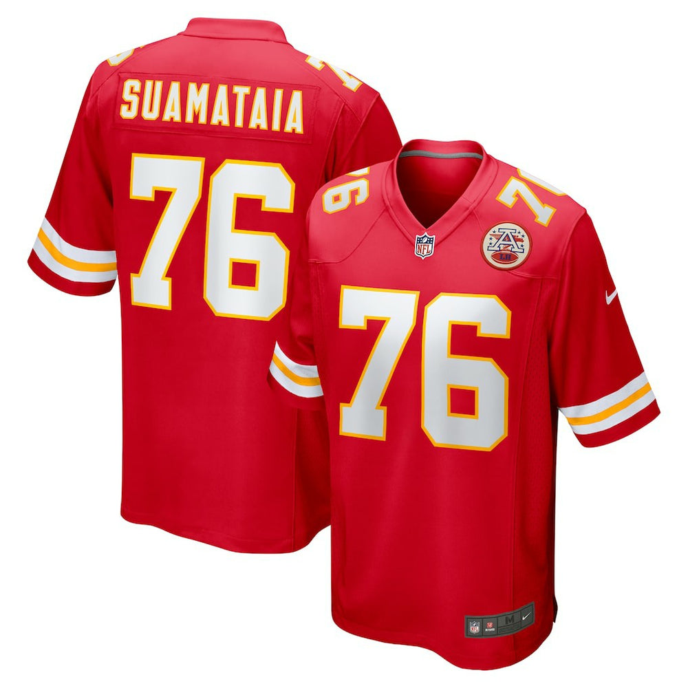 NFL Kingsley Suamataia Kansas City Chiefs Game Jersey - Red
