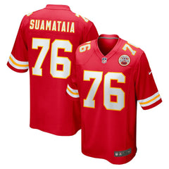 NFL Kingsley Suamataia Kansas City Chiefs Game Jersey - Red