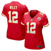 NFL Jared Wiley Kansas City Chiefs Women's Game Jersey - Red