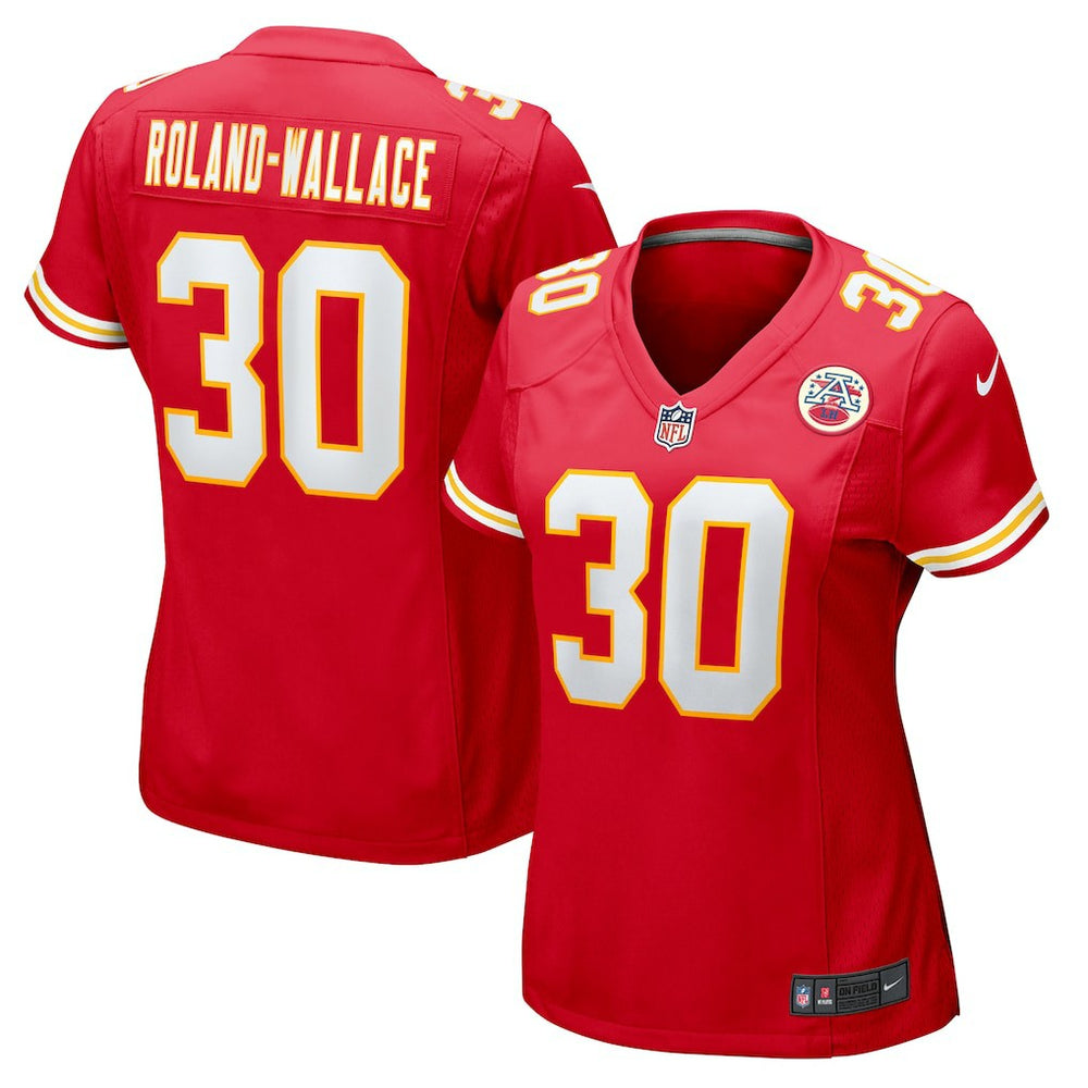 NFL Chris Roland-Wallace Kansas City Chiefs Women's Game Jersey - Red