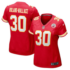 NFL Chris Roland-Wallace Kansas City Chiefs Women's Game Jersey - Red