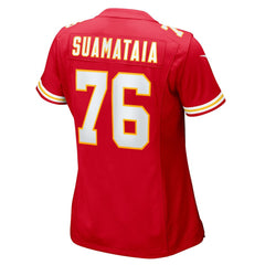 NFL Kingsley Suamataia Kansas City Chiefs Women's Game Jersey - Red