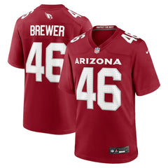 NFL Aaron Brewer Arizona Cardinals Team Game Jersey - Cardinal
