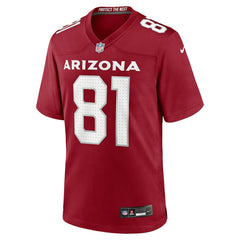NFL Travis Vokolek Arizona Cardinals Team Game Jersey - Cardinal