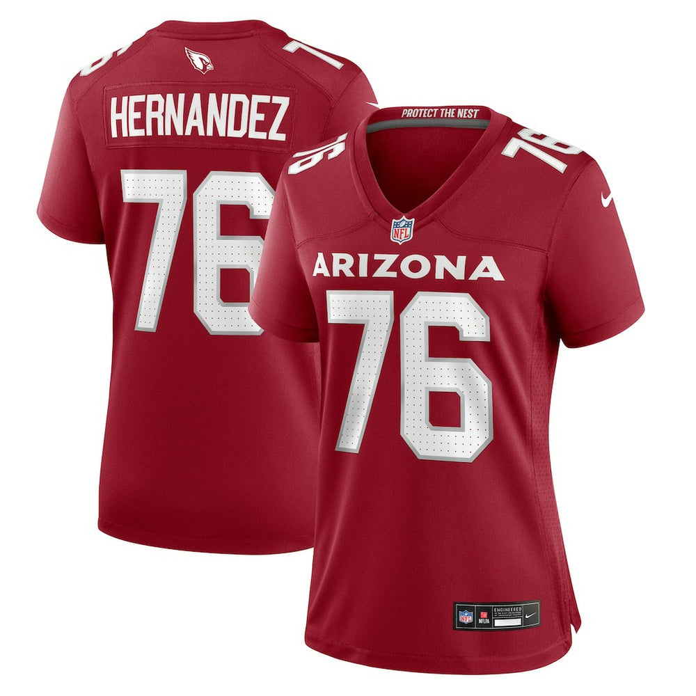 NFL Will Hernandez Arizona Cardinals Women's Game Jersey - Cardinal