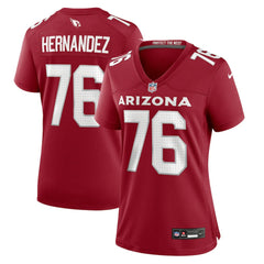 NFL Will Hernandez Arizona Cardinals Women's Game Jersey - Cardinal