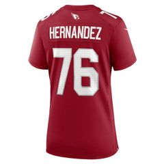 NFL Will Hernandez Arizona Cardinals Women's Game Jersey - Cardinal