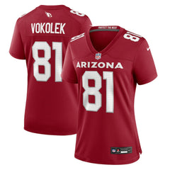 NFL Travis Vokolek Arizona Cardinals Women's Game Jersey - Cardinal