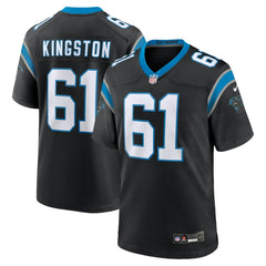 NFL Jarrett Kingston Carolina Panthers Game Jersey - Black