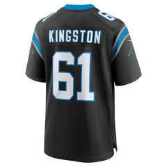 NFL Jarrett Kingston Carolina Panthers Game Jersey - Black