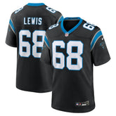 NFL Damien Lewis Carolina Panthers Game Jersey - Black