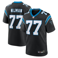 NFL Yosh Nijman Carolina Panthers Game Jersey - Black