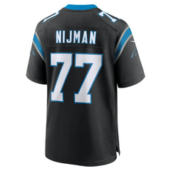 NFL Yosh Nijman Carolina Panthers Game Jersey - Black