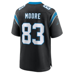 NFL David Moore Carolina Panthers Game Jersey - Black