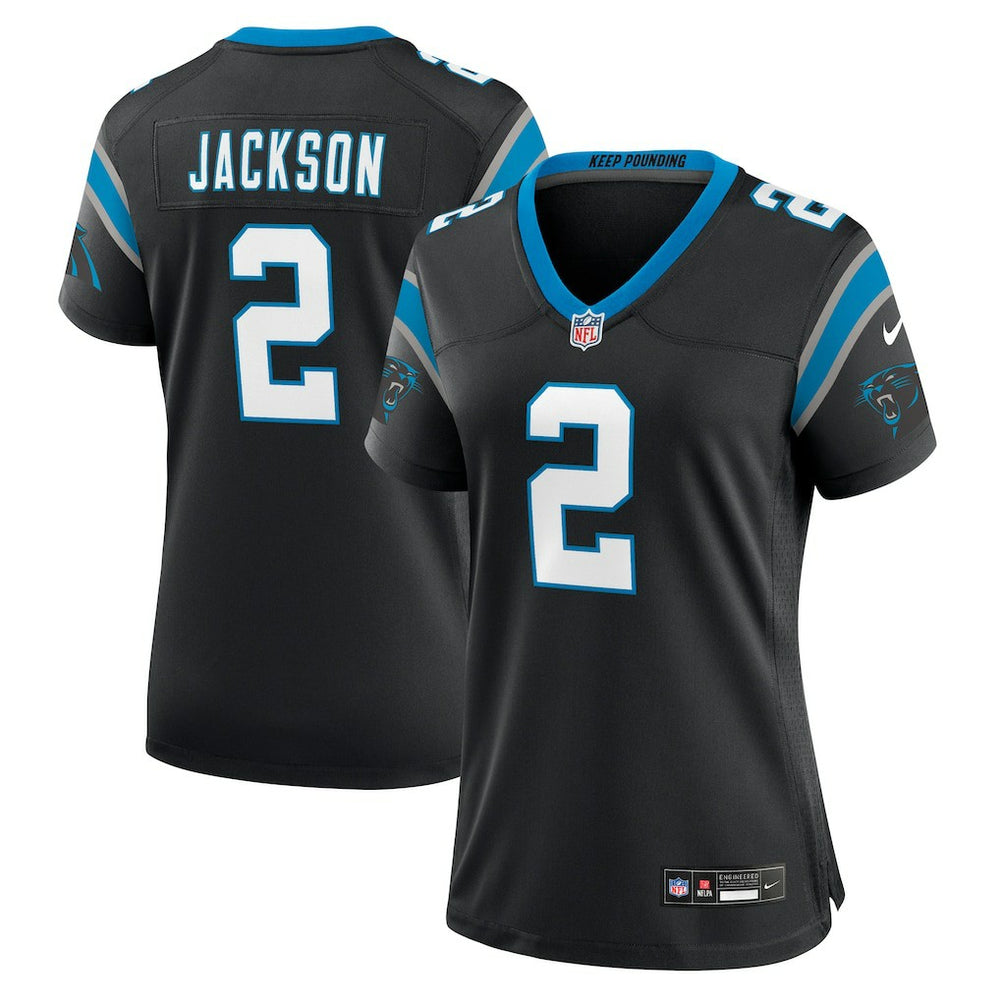 NFL Mike Jackson Carolina Panthers Women's Game Jersey - Black