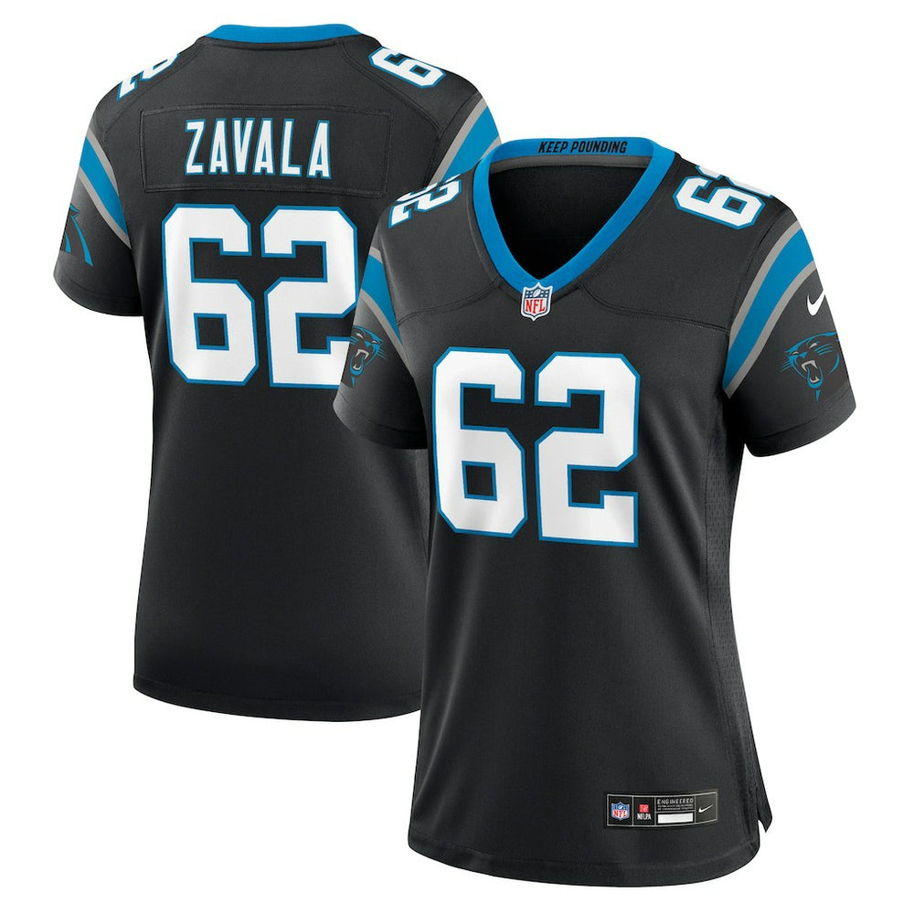 NFL Chandler Zavala Carolina Panthers Women's Game Jersey - Black