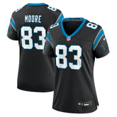David Moore Carolina Panthers Women's Game Jersey Black