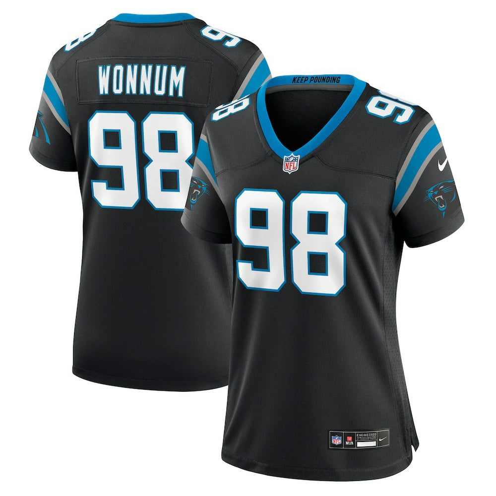 NFL D.J. Wonnum Carolina Panthers Women's Game Jersey - Black