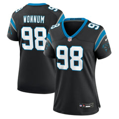 NFL D.J. Wonnum Carolina Panthers Women's Game Jersey - Black