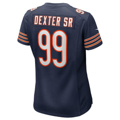 NFL Gervon Dexter Sr. Chicago Bears Women's Game Jersey - Navy