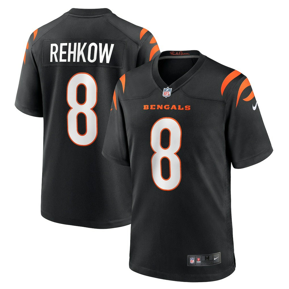 NFL Ryan Rehkow Cincinnati Bengals Game Jersey - Black