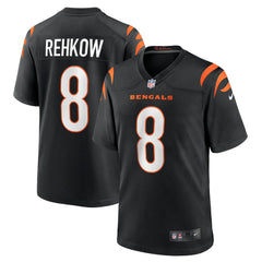 NFL Ryan Rehkow Cincinnati Bengals Game Jersey - Black