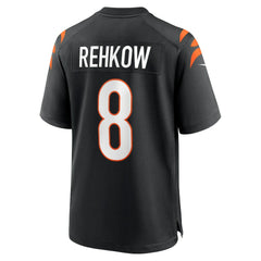 NFL Ryan Rehkow Cincinnati Bengals Game Jersey - Black